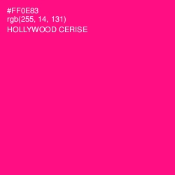 #FF0E83 - Hollywood Cerise Color Image